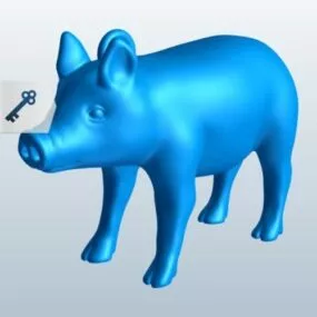 Lowpoly Pig 3d model