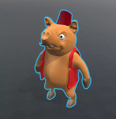 Pigman Cartoon Character 3d model Pigman Cartoon Character 3d model