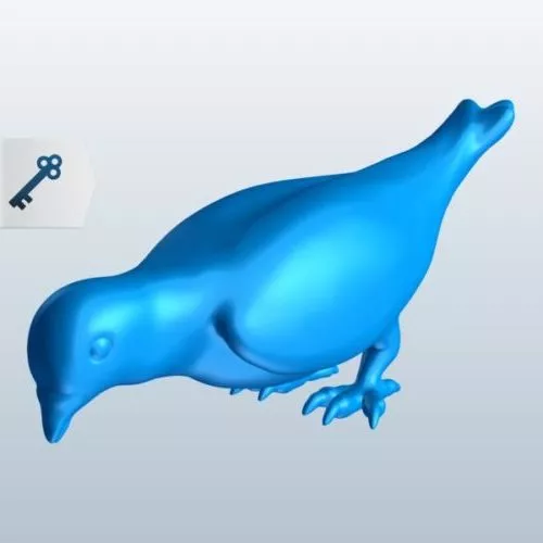 Pigeon Pecking Lowpoly 3d model Pigeon Pecking Lowpoly 3d model