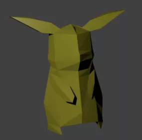 Pikachu Character Lowpoly 3d model