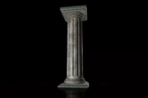 European Component Marble Column 3d model