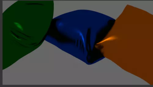 Set Of Pillow With Edges Decoration 3d model