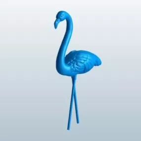 Pink Flamingo Lowpoly 3d model