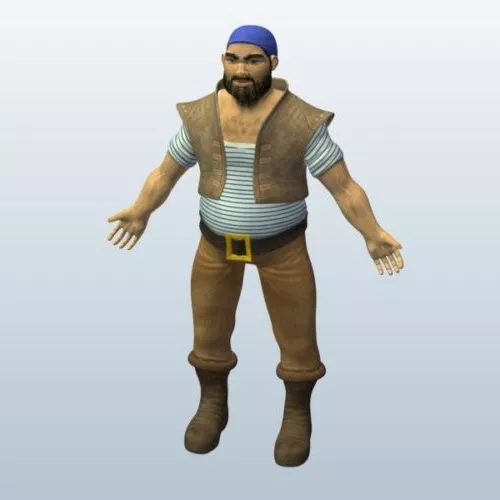 Lowpoly Male Base Mesh 3d model