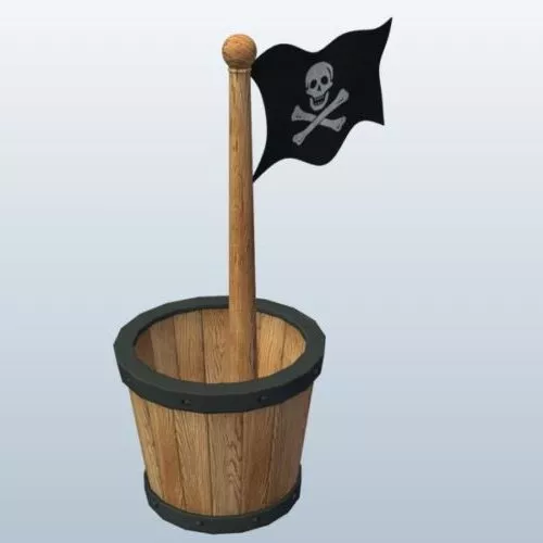 Wood Bird House 3d model