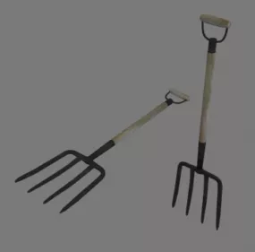 Steel Pitchfork 3d model