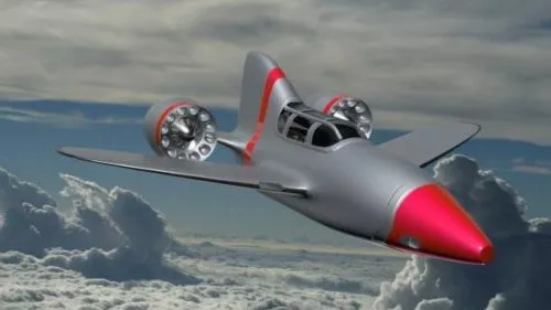 Futuristic Personal Plane Vehicle 3d model