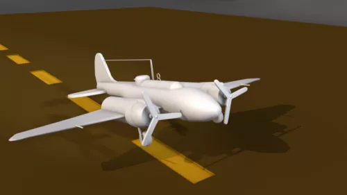 Seaplane Science Plane 3d model