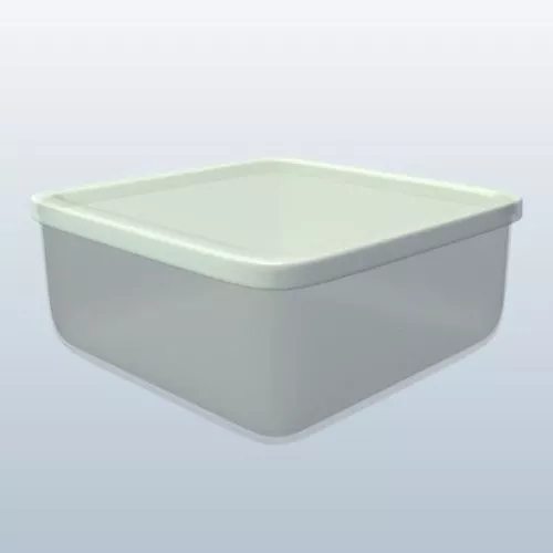 White Plastic Food Storage 3d model White Plastic Food Storage 3d model