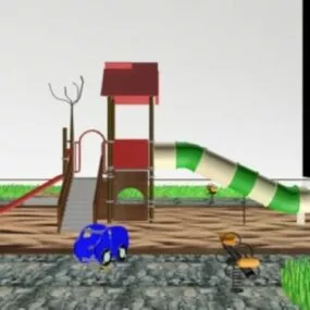 Kindergarten Playground 3d model