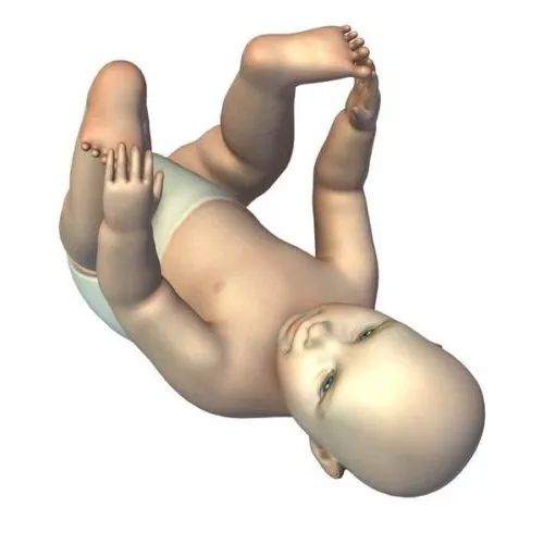 Playing Baby Character 3d model Playing Baby Character 3d model