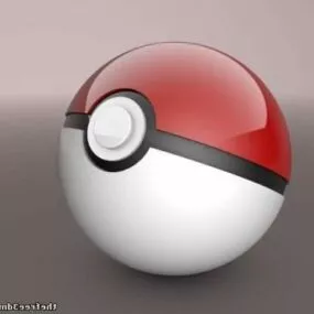 Realistic Pokeball 3d model