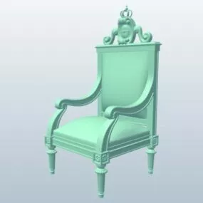 Vintage Polish Throne 3d model