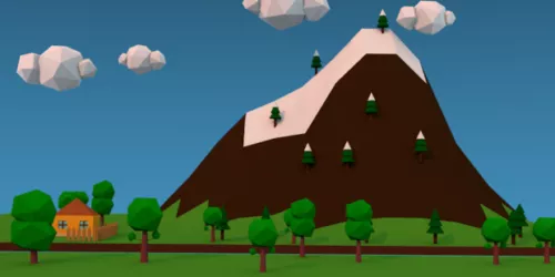 Mountain Terrain Set 3d model