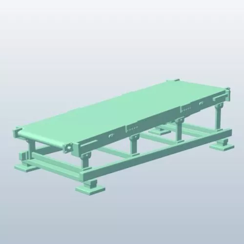Power Belt Conveyor Bed 3d model Power Belt Conveyor Bed 3d model