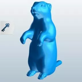 Prarie Dog Standing Animal 3d model