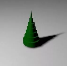 Primitive Christmas Tree Lowpoly 3d model