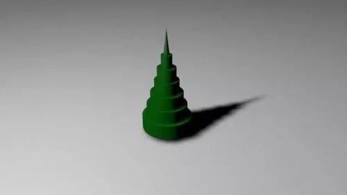 Christmas Tree With Gift Boxes 3d model