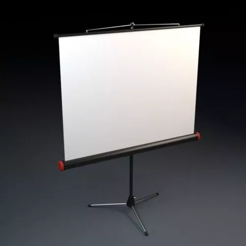 Projector Screen 3d model Projector Screen 3d model