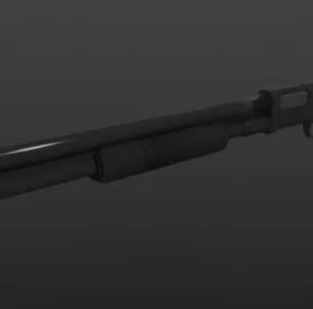 Pump Shotgun Weapon 3d model