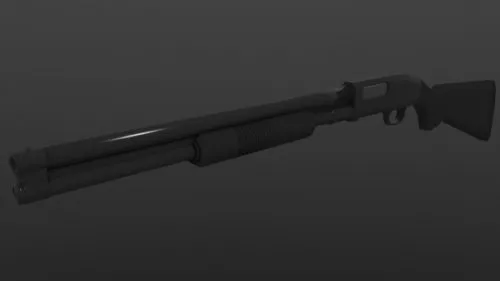 Weapon Pipe Shotgun 3d model