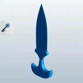 Weapon Push Dagger 3d model