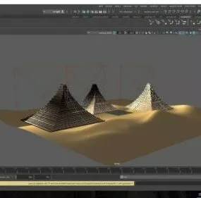 Pyramids Giza 3d model
