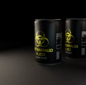 Black Cola Soda 3d model