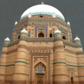 Qila Castle Building 3d model