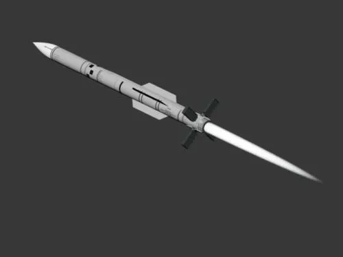 Guided Missile Weapon 3d model