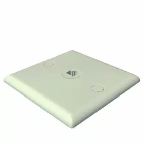 Electric Rj11 Female Socket 3d model