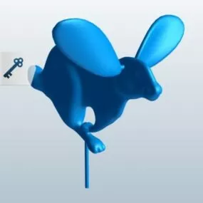 Rabbit Ears Spinning Printable 3d model
