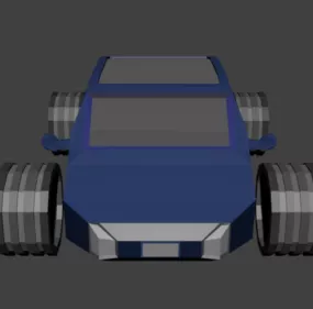 Lowpoly Race Car 3d model