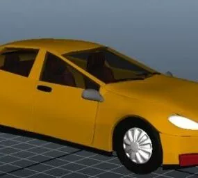 Racing Car Yellow Paint 3d model