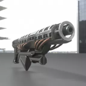 Railgun Weapon Prototype 3d model