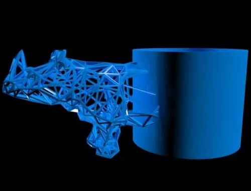 Blue Pen Holder 3d model Blue Pen Holder 3d model