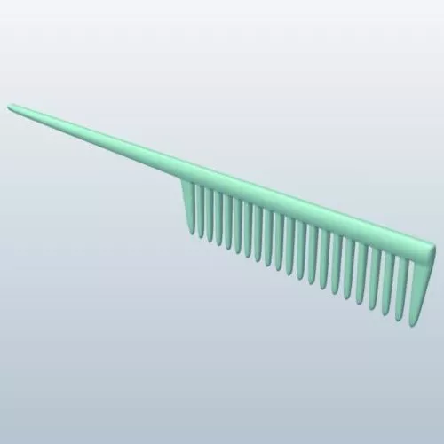 Plastic Comb 3d model Plastic Comb 3d model
