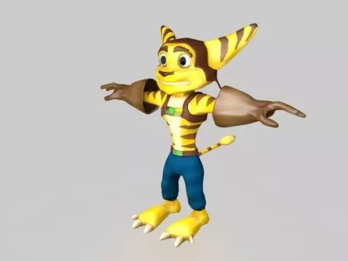 Ratchet Fox Character 3d model Ratchet Fox Character 3d model