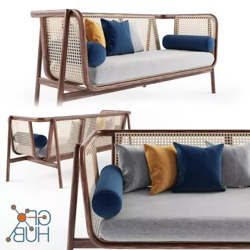 Rattan Sofa Design 3d model Rattan Sofa Design 3d model