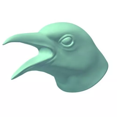 Raven Cawing Head Sculpt 3d model Raven Cawing Head Sculpt 3d model