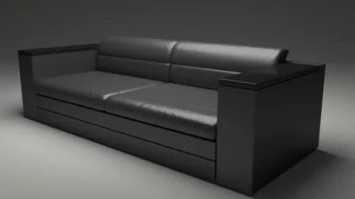Realistic Leather Modern Sofa 3d model Realistic Leather Modern Sofa 3d model