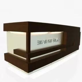 Office Reception Desk V1 3d model