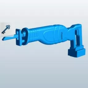 Reciprocating Saw Tool 3d model