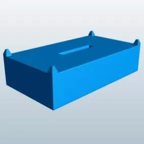 Rectangle Box Cover 3d model