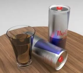 Redbull Energy Can 3d model