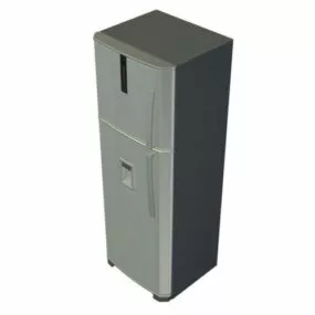 Home Refrigerator Two Doors 3d model