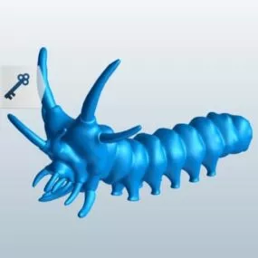 Caterpillar Lowpoly Animal 3d model