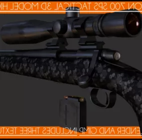 Remington 700 Gun V1 3d model