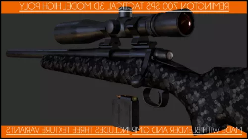 Barrett M82a1 Sniper Gun 3d model