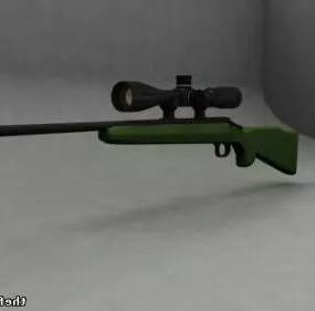 Remington R700 Gun 3d model